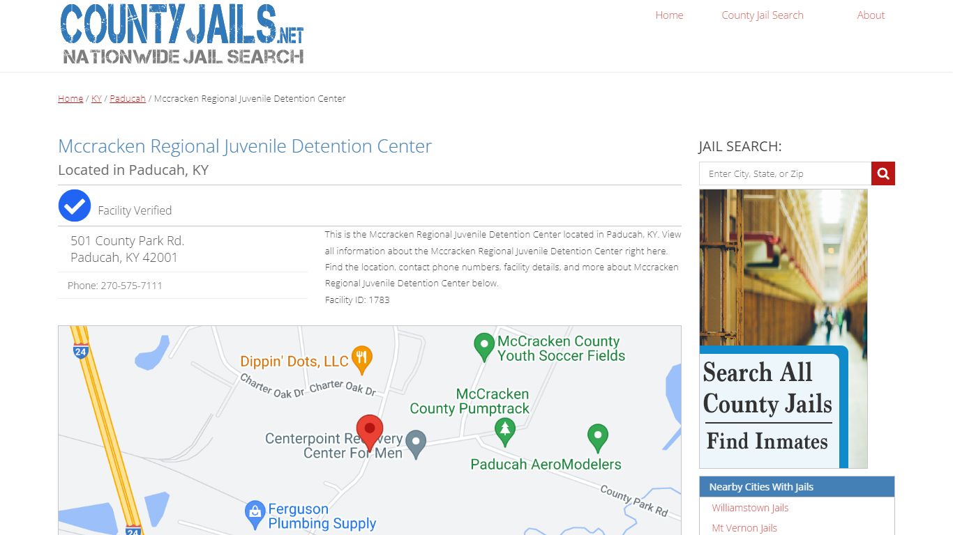 Mccracken Regional Juvenile Detention Center - County Jails